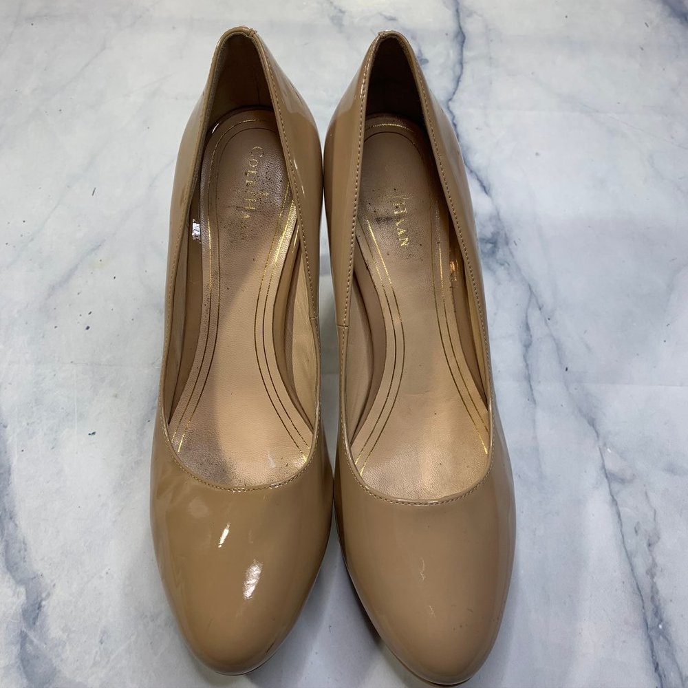Cole Haan Nike Air Tan Nude High Heels Pumps - Picture 2 of 8